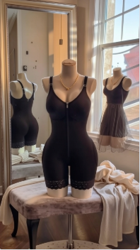 Butt Lifting Tummy Control Body Shaper with Zipper Crotch