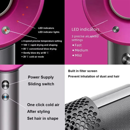 High-Speed 6-in-1 Professional Hair Styling Wizard — 110,000 RPM