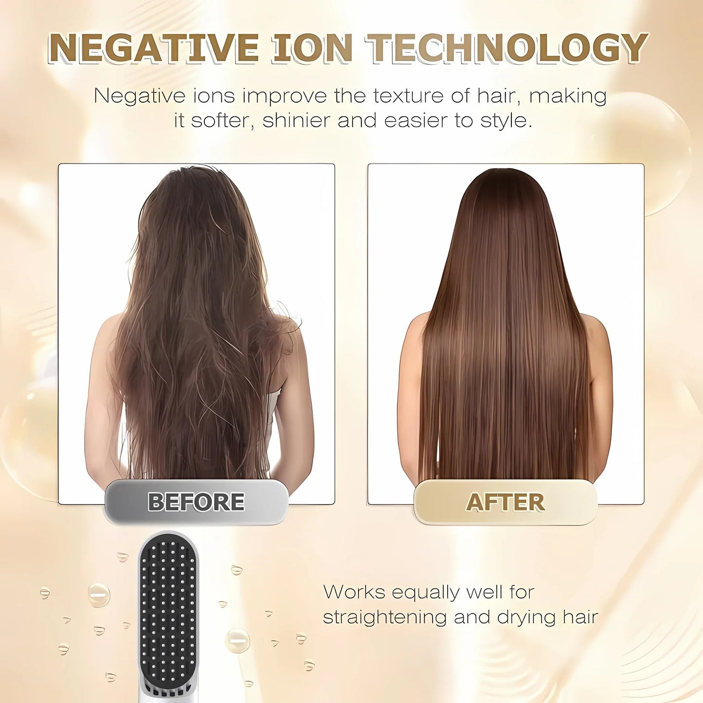 5-in-1 Styling Set With Curling Iron Hair Dryer Hot Air Comb Straightener Professional Hair Styling Tool Long-Lasting