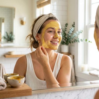 Turmeric Peel-Off Face Mask lifestyle