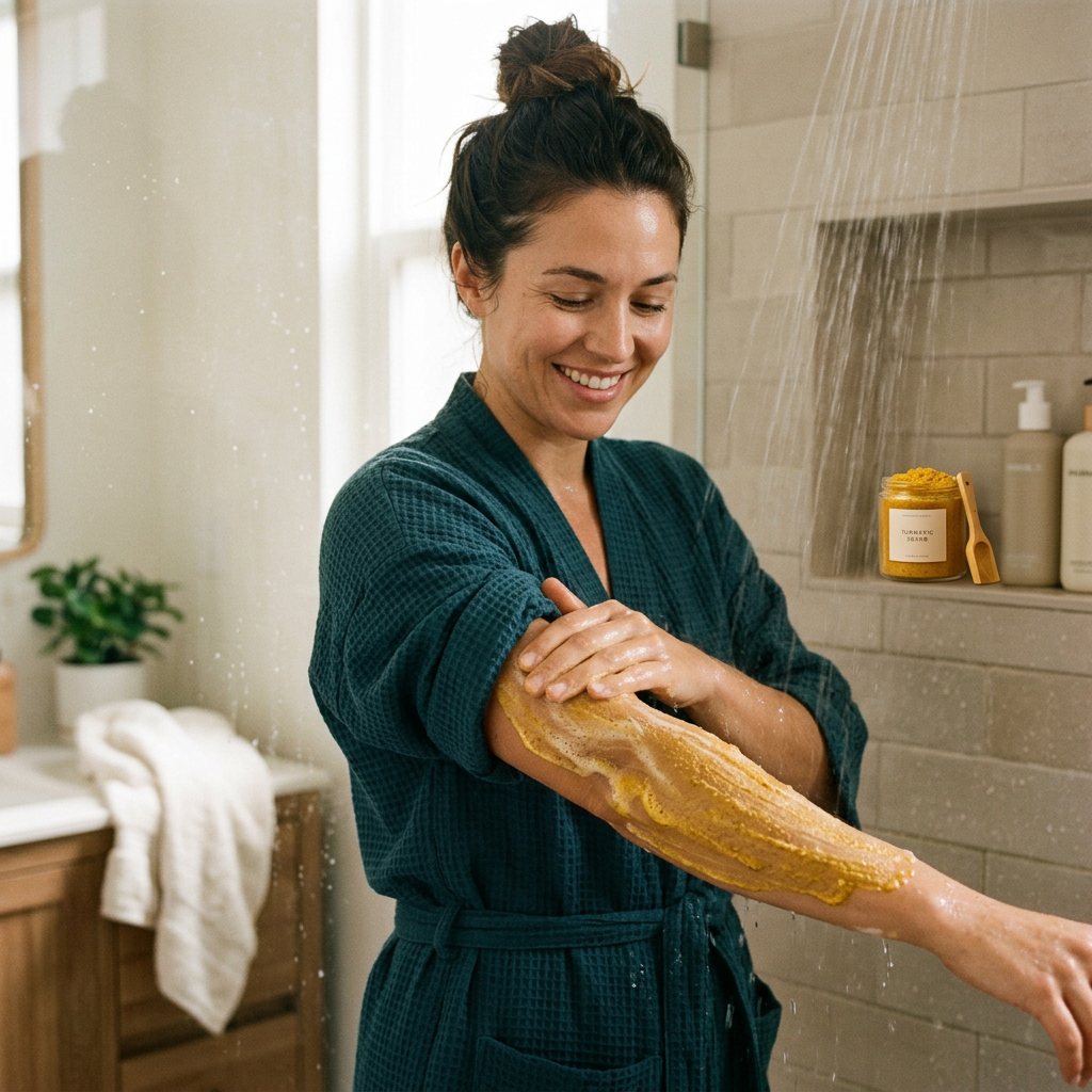 Turmeric Glow Body Scrub lifestyle